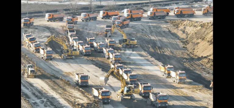 Autostrada Moldovei A7. Umbrărescu, la o nouă demonstrație de forță, pe tronsonul Bacău – Pașcani, în zona Trifești