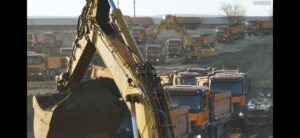 Autostrada Moldovei A7. Umbrărescu, la o nouă demonstrație de forță, pe tronsonul Bacău – Pașcani, în zona Trifești