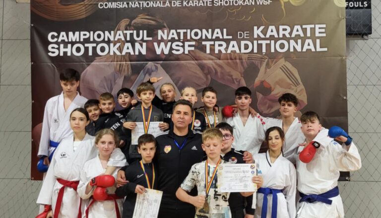 Elevii de la CSS Botoșani, în top la Campionatul Național de Karate Shotokan Tradițional WSF 2025