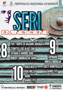 Ducu Bertzi, Ada Milea și Țapinarii LIVE la SERI EMINESCIENE, la sfârșitul acestei săptămâni