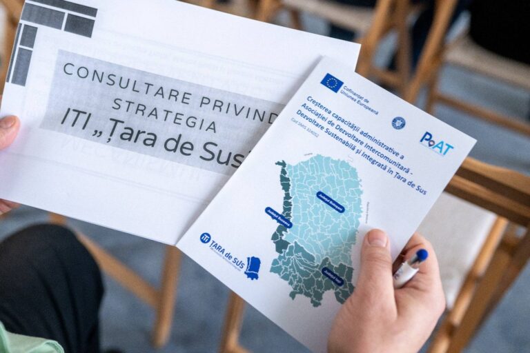 ITI Țara de Sus, în etapa de pregătire a proiectelor: 770.000 de locuitori vizați de finanțări europene majore
