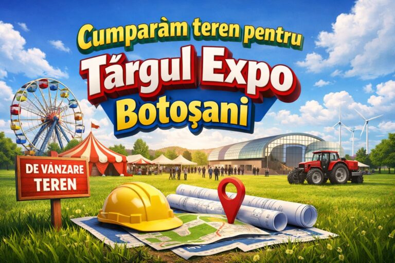 Teren de minimum două hectare căutat pentru dezvoltarea Târgului Expo Botoșani