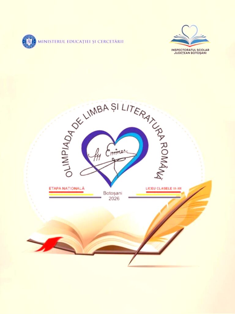 280 de elevi și 49 de cadre didactice din toată țara vin la Botoșani la Olimpiada Națională de Limba și Literatura Română între 1-5 aprilie