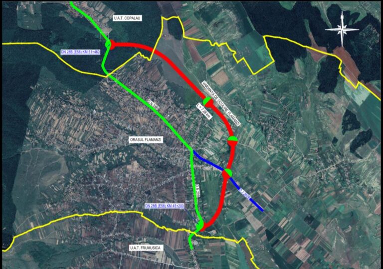 Ministerul Transporturilor a aprobat indicatorii tehnico-economici pentru Varianta de Ocolire Flămânzi: Investiție de 100 de milioane de lei
