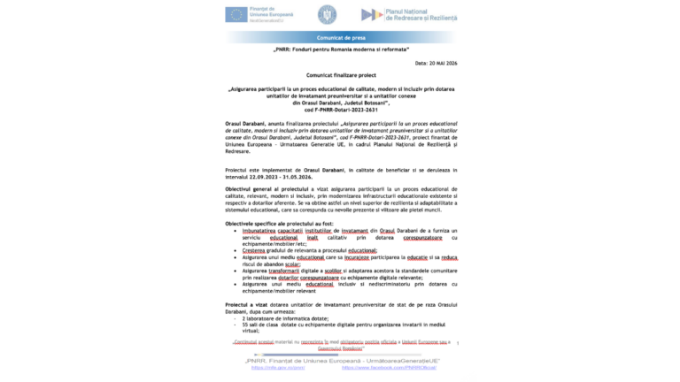 PNRR: Fonduri pentru Romania moderna si reformata