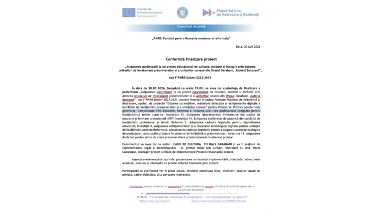 PNRR: Fonduri pentru Romania moderna si reformata