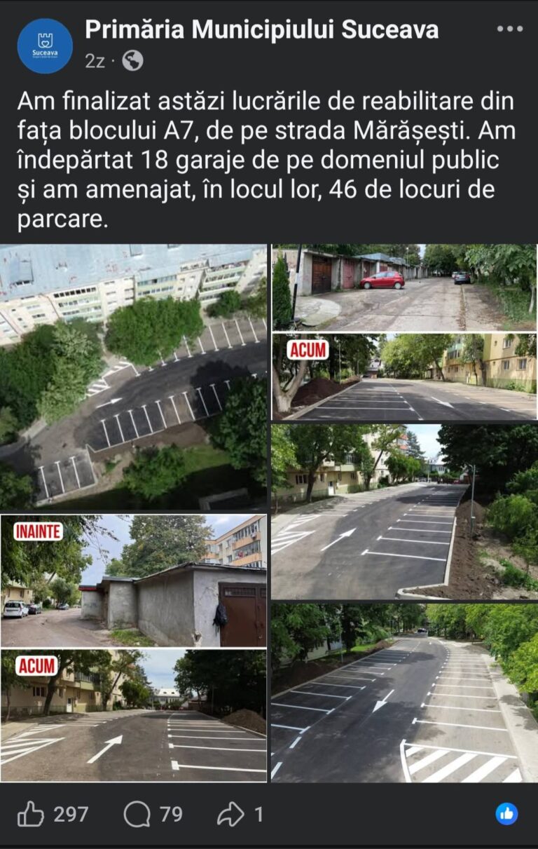 18 garaje demolate, 46 de locuri de parcare: modelul Suceava pe care un consilier botoșănean îl propune și pentru Botoșani 18 garaje demolate, 46 de locuri de parcare: modelul Suceava pe care un consilier botoșănean îl propune și pentru Botoșani