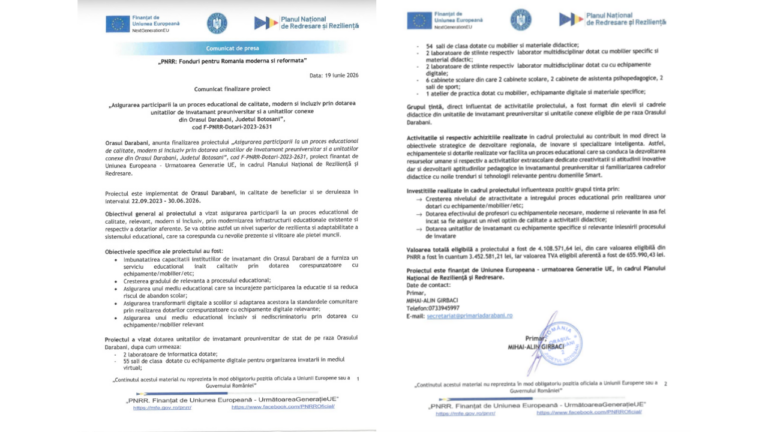 PNRR: Fonduri pentru Romania moderna si reformata