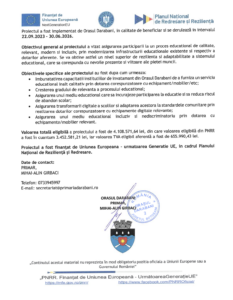PNRR: Fonduri pentru Romania moderna si reformata