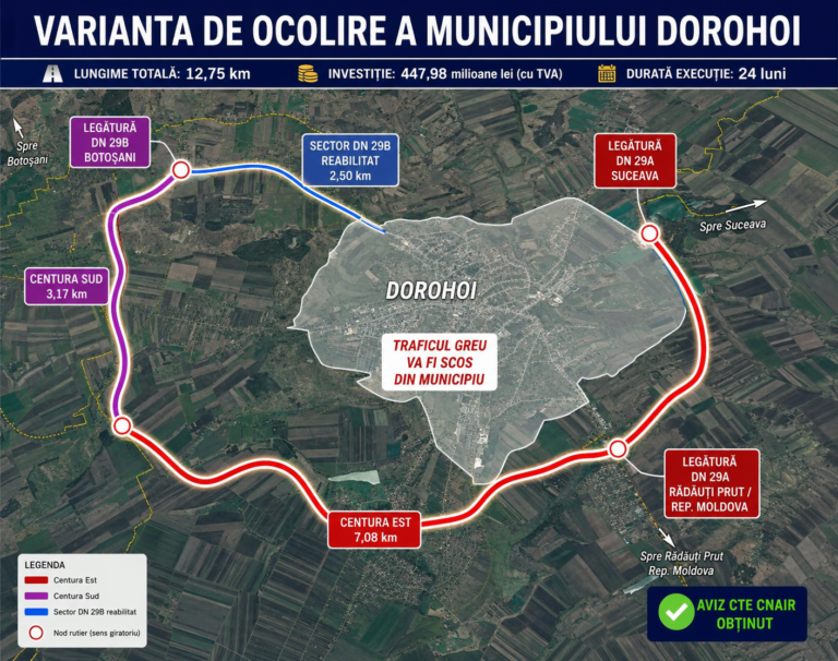 Un pas important pentru realizarea Variantei de Ocolire a Municipiului Dorohoi Un pas important pentru realizarea Variantei de Ocolire a Municipiului Dorohoi