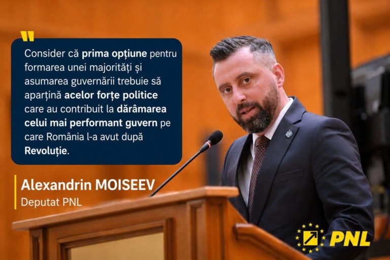 Alexandrin Moiseev: „Cei care au dărâmat guvernul să își asume și formarea unei majorități”