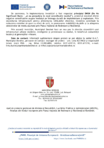 Proiect PNRR finalizat de Primăria municipiului Dorohoi