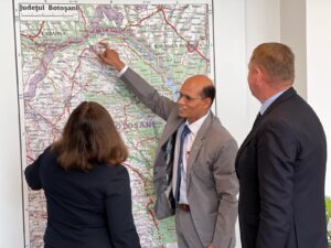 Ambasadorul Republicii India în România, în vizită la Botoșani. Curelariu și Bursuc l-au primit în Palatul Administrativ