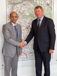 Ambasadorul Republicii India în România, în vizită la Botoșani. Curelariu și Bursuc l-au primit în Palatul Administrativ