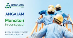 Angajări la compania Hidroplasto: muncitori producție și personal tehnic