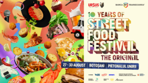 Street FOOD Festival revine la Botoșani cu o ediție aniversară și un show de drone în premieră, între 27 și 30 august pe Pietonalul Unirii!